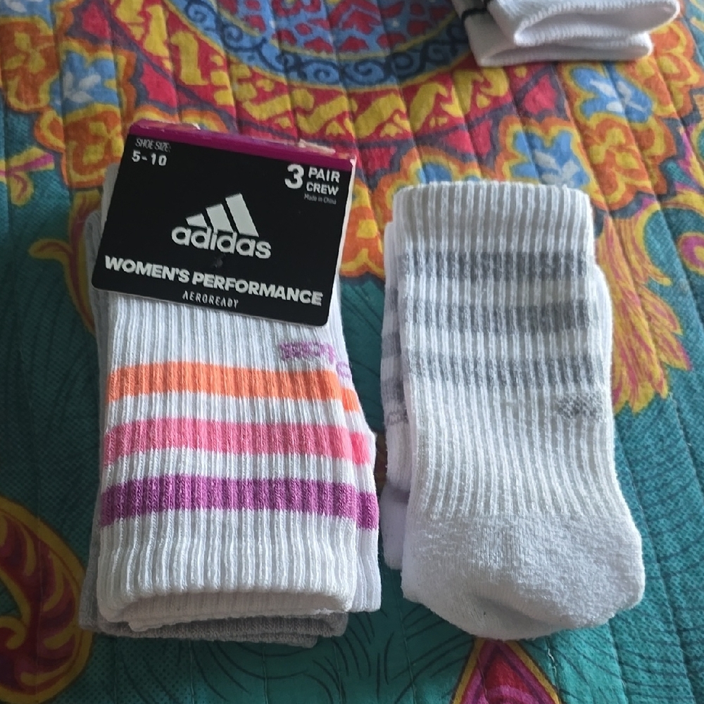 Adidas Women Performance Aeroready 3 Pair Crew Socks